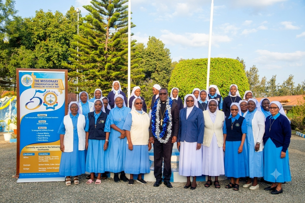 Bishop Patrick Chisanga visits MCESM Generalate Community in Ongata Rongai
